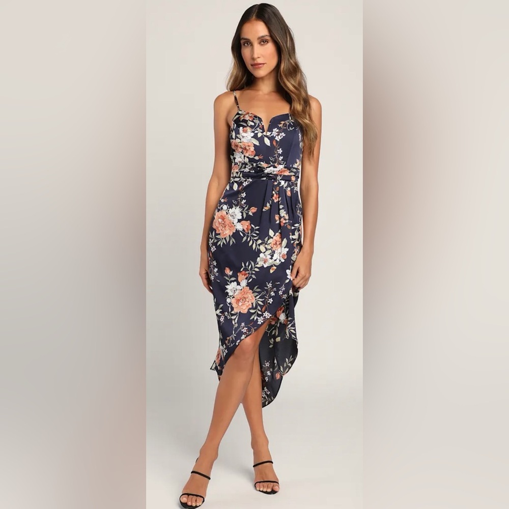 Floral Navy Dress